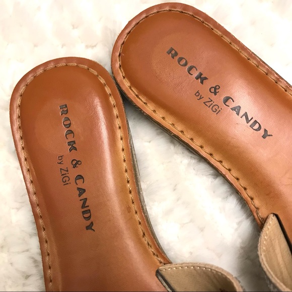 Rock & Candy by ZiGi flats champagne and rhinestones. Like New size 6 - Picture 3 of 9